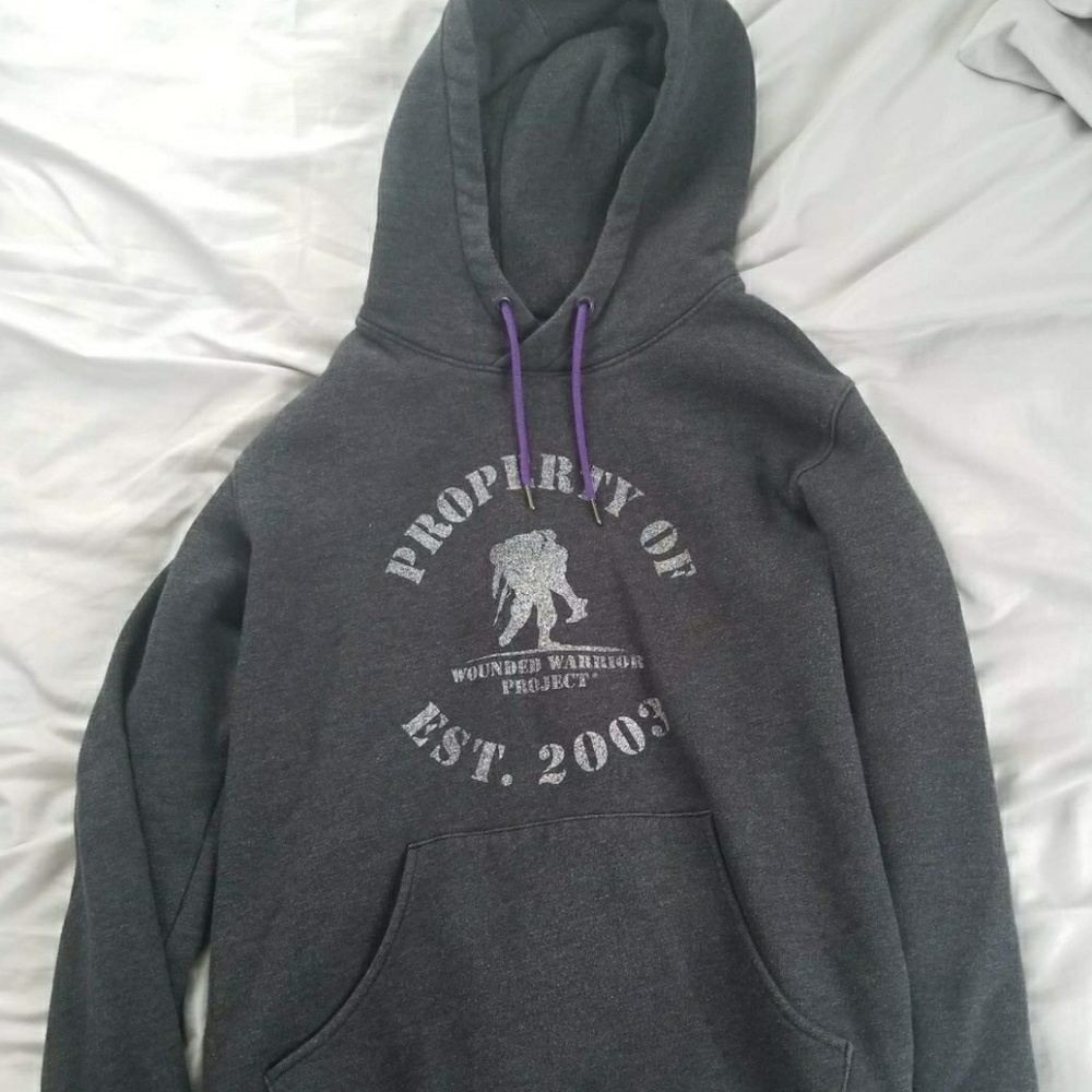 Gray Under Armour Wounded Warrior Sweatshirt